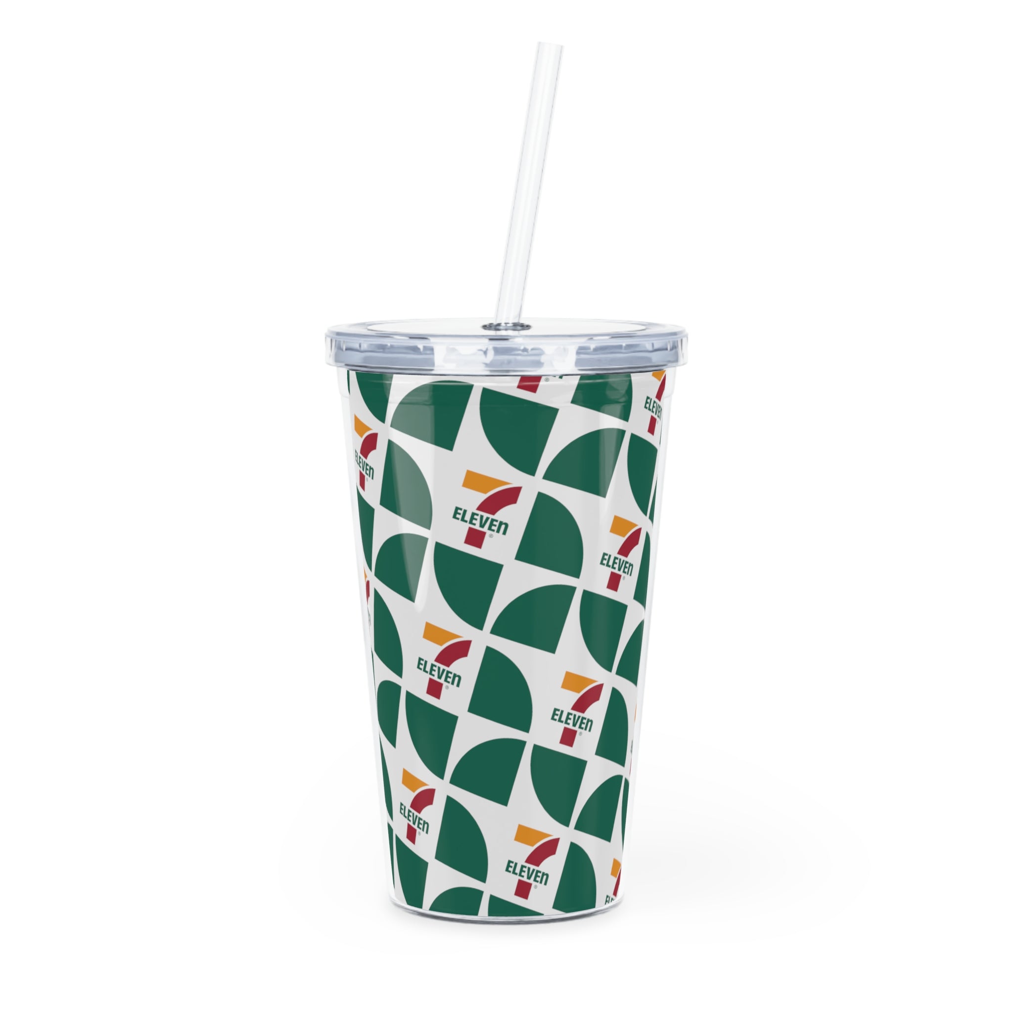 Plastic Tumbler with Straw 7Eleven Canada
