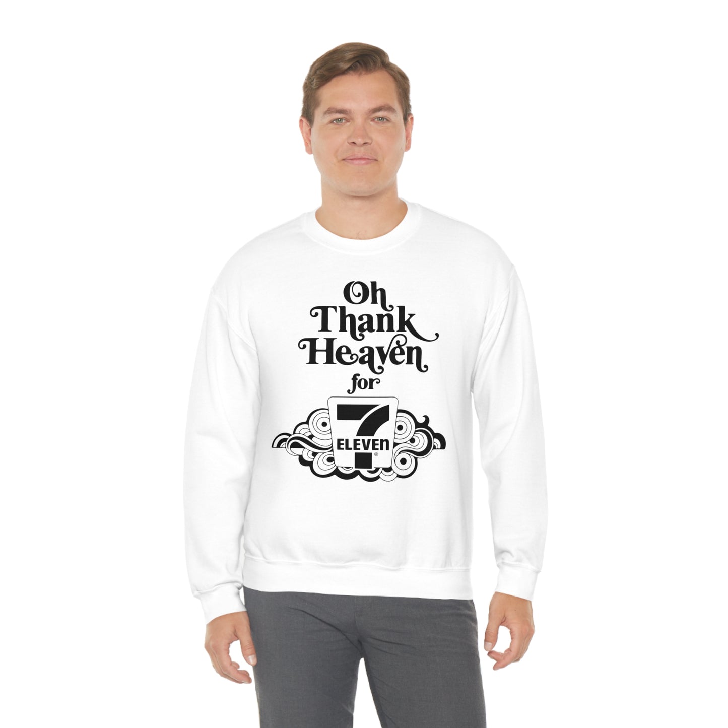 Oh Thank Heaven® Retro - Unisex Heavy Blend™ Crewneck Sweatshirt